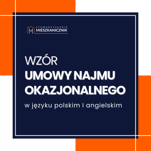 Umowa najmu okazjonalnego w języku polskim i angielskim – wzór