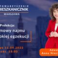 mieszkanicznik Warszawa - 11.04.2023 - szkolenie - Od umowy najmu do szybkiej egzekucji - Anna Niecikowska