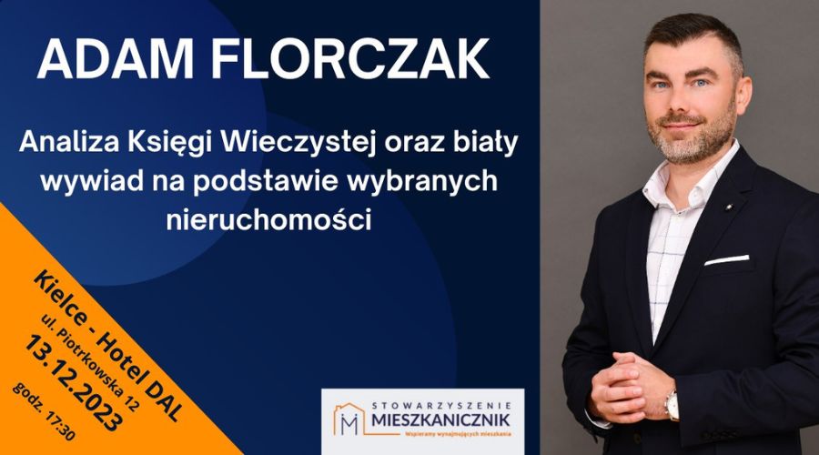mieszkanicznik Kielce 13.12.2023 - Analiza Księgi Wieczystej - Adam Florczak