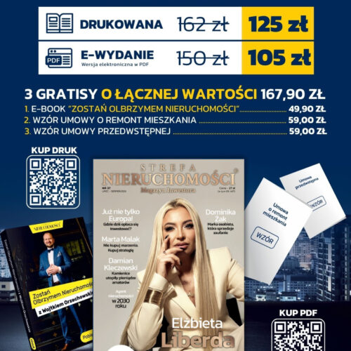 Prenumerata Strefy Nieruchomości® roczna (DRUK) + GRATISY